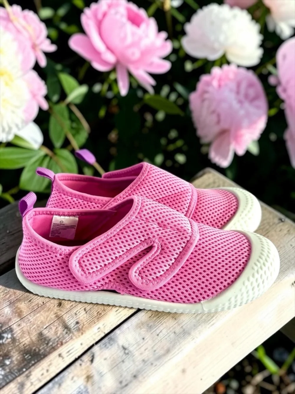 Cat & Jack Toddler Girls Sneakers Bubblegum Pink Mesh Size 11 EUC